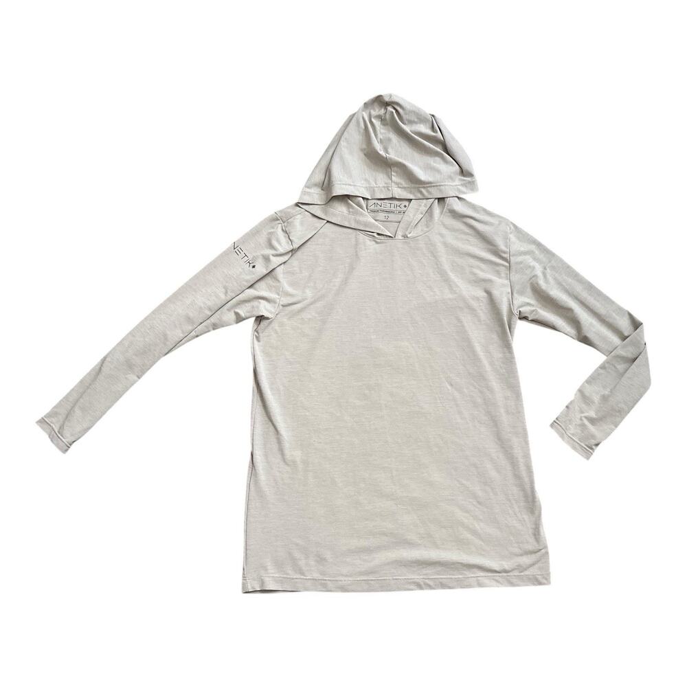 Anetik Youth Boys Sun Hoodie UPF 30 Fishing Outdoor Performance Shirt Size 12